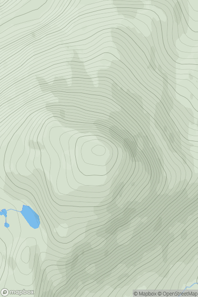 Thumbnail image for Sgurr Dubh [Applecross to Achnasheen] showing contour plot for surrounding peak